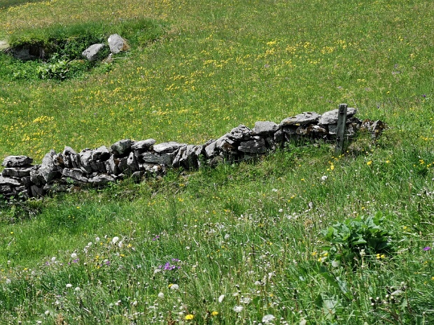 Natursteinmauer Vallils